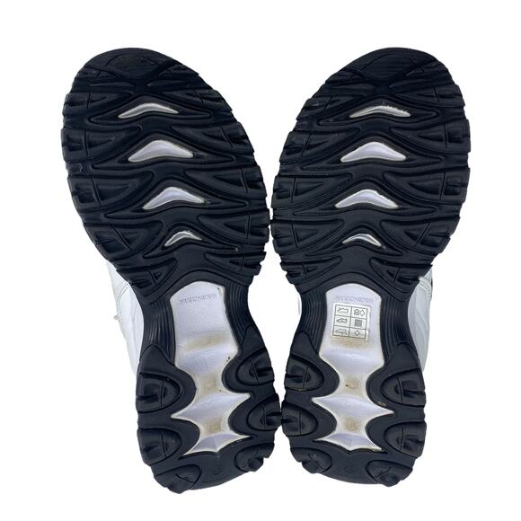 Men's 9 SKECHERS After Burn Memory Fit Reprint White Missing Insoles  50127EWW - Picture 9 of 12